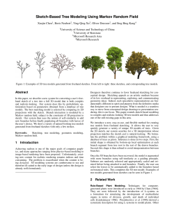 Sketch-Based Tree Modeling Using Markov Random Field