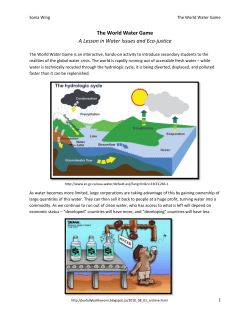 The World Water Game