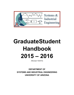 4. phd program - Department of Systems and Industrial Engineering