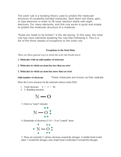 Exceptions to the Octet Rule