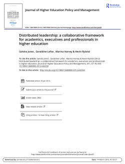 Distributed leadership: a collaborative framework