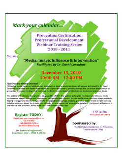 CPR- Media Image, Influence and Intervention Registration Form