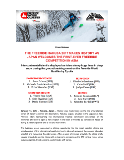 the freeride hakuba 2017 makes history as japan welcomes the first