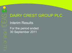 Dairy Crest`s Strategy