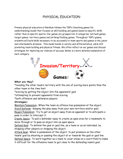 Invasion/Territory Games: