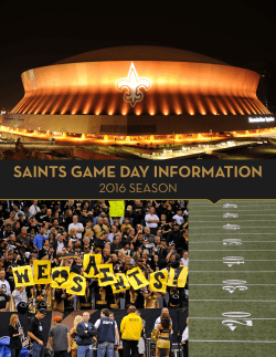saints game day information - Mercedes
