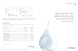 Higher genomic DNA yields and purity using your favorite format
