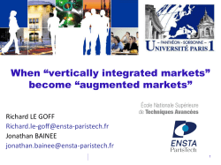 An &laquo; augmented market