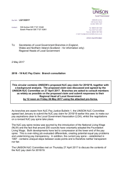 Local Government Pay Claim