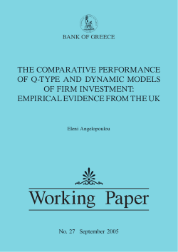 The comparative performance of q-type and dynamic models of firm