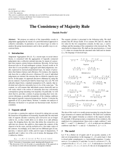 The Consistency of Majority Rule
