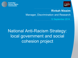 National Anti-Racism Strategy local government and social