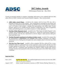 2017 Safety Awards
