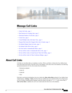 Manage Call Links