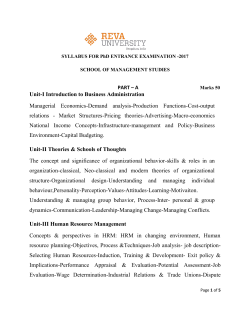 Unit-I Introduction to Business Administration Managerial Economics