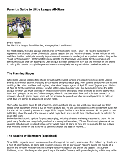 Parent`s Guide to Little League All-Stars