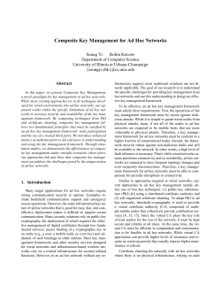 Composite Key Management for Ad Hoc Networks