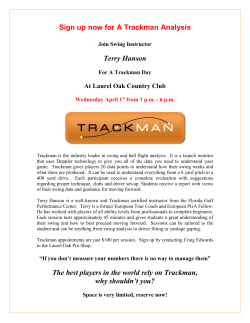 Sign up now for A Trackman Analysis Terry Hanson The best