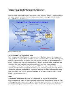 Improving Boiler Energy Efficiency