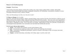 Hauora Yr 10-11 draft programme