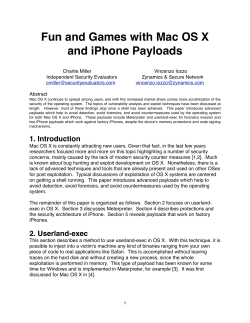 Fun and Games with Mac OS X and iPhone Payloads