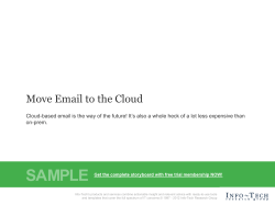 Move Email to the Cloud Storyboard - Info