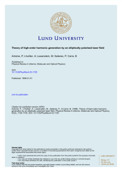 Theory of high-order harmonic generation by an elliptically polarized