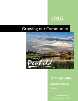Strategic Plan - Town of Penhold