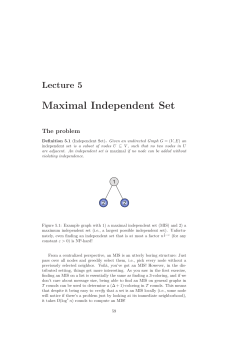 Maximal Independent Set