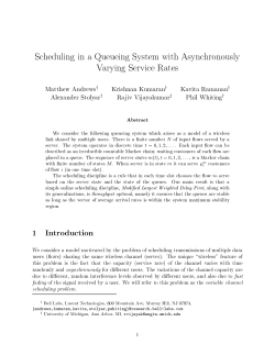 Scheduling in a Queueing System with Asynchronously Varying