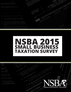 taxes - National Small Business Association