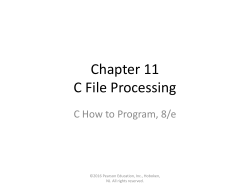 a pointer to the FILE structure - Information Service at Internet