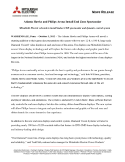 Atlanta Hawks and Philips Arena Install End Zone Spectacular