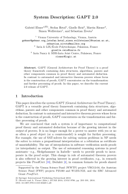 System Description: GAPT 2.0