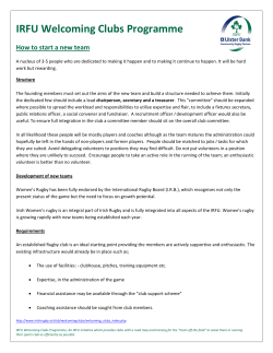 IRFU Welcoming Clubs Programme