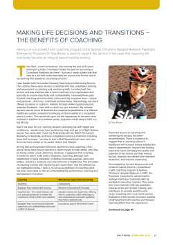making life decisions and transitions &ndash; the benefits of coaching