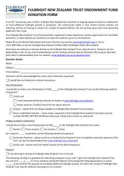 this donation form - Fulbright New Zealand