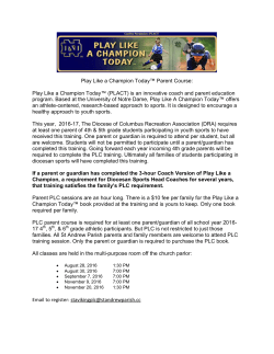 Play Like a Champion Today&trade; Parent Course