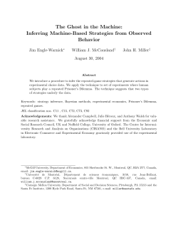 The Ghost in the Machine: Inferring Machine