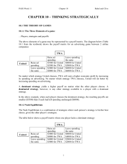 chapter 10 &ndash; thinking strategically