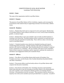 constitution of loyal blue nation