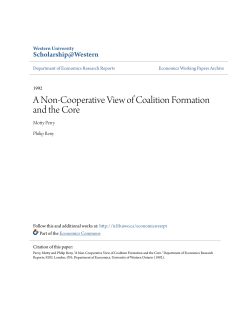 A Non-Cooperative View of Coalition Formation and the Core