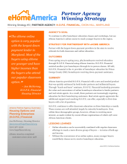 Partner Agency Winning Strategy