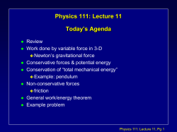 Physics 106P: Lecture 12 Notes