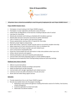 Project SEARCH Roles
