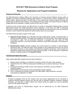 RBI Grants Program FY17 Request for Applications
