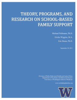 Theory, Programs, and Research on School