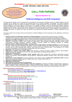Soft Computing - TELKOMNIKA