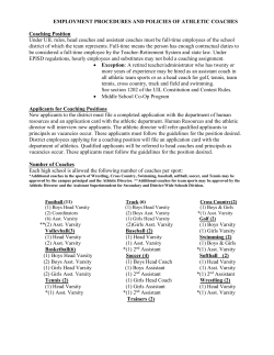 EMPLOYMENT PROCEDURES AND POLICIES OF