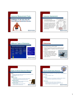 Outcome Measurement Tools Outcome Assessment Different Types
